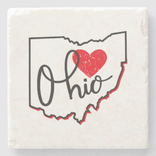 Ohio Day Stone Coaster