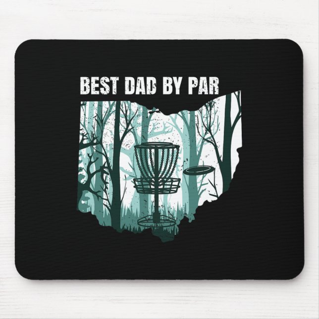 Ohio Disc Golf Dad Cool Ohioan Disk Frisbees Golfi Mouse Pad (Front)