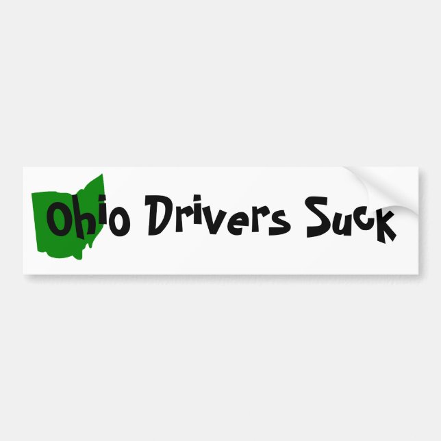 Ohio Drivers Suck Bumper Sticker (Front)