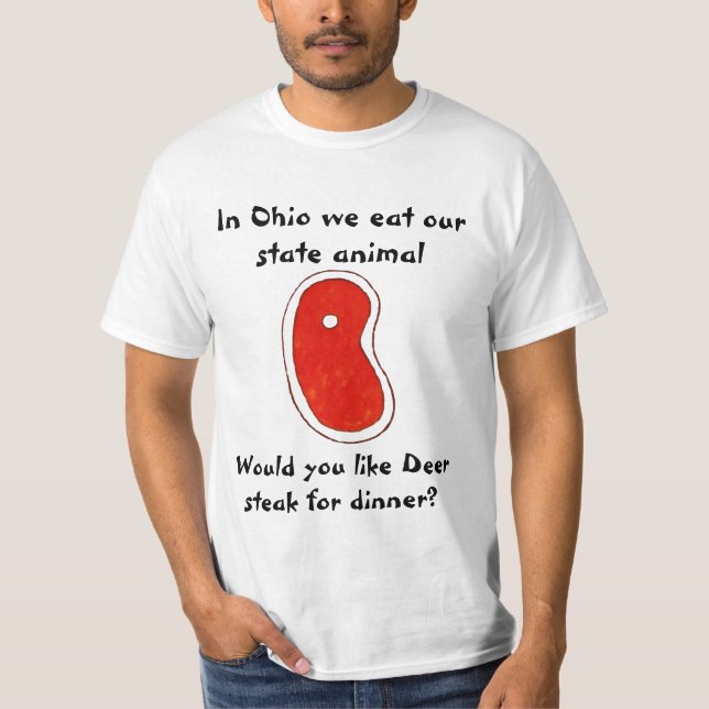Ohio eats State Animal T-Shirt (Front)