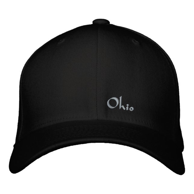 Ohio Embroidered Baseball Cap (Front)