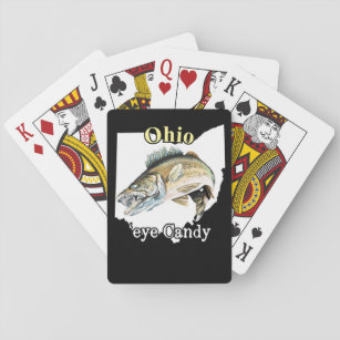 Ohio 'Eye Candy Fun Walleye Fishing Playing Cards