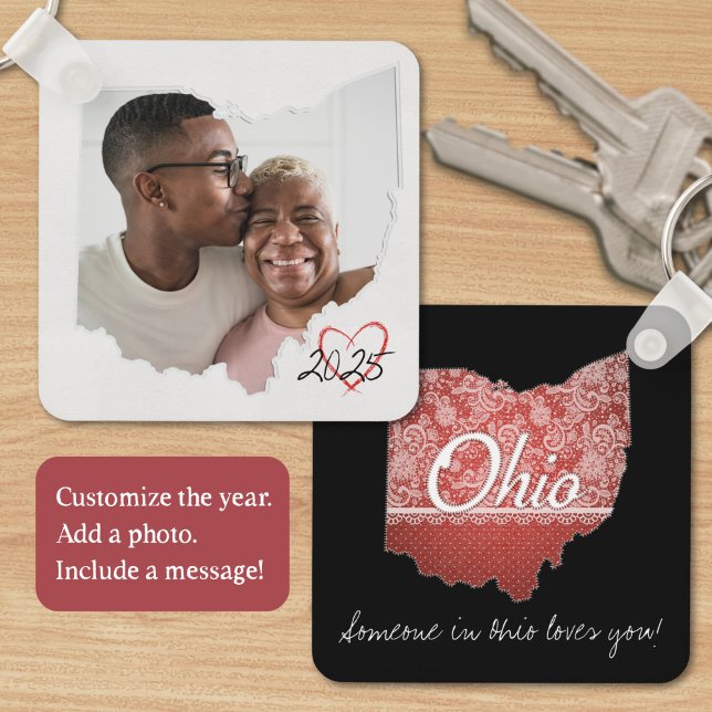 Ohio Family Everyday Moments Keepsake Keychain (Create an Ohio keepsake keychain as a gift for a loved one or even for yourself. )