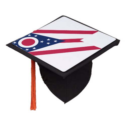 Ohio flag, American state flag Graduation Cap Topp