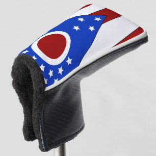 Ohio flag golf head cover