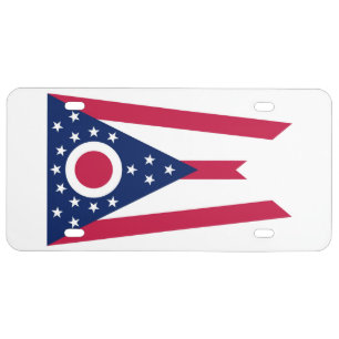 Ohio flag license plate