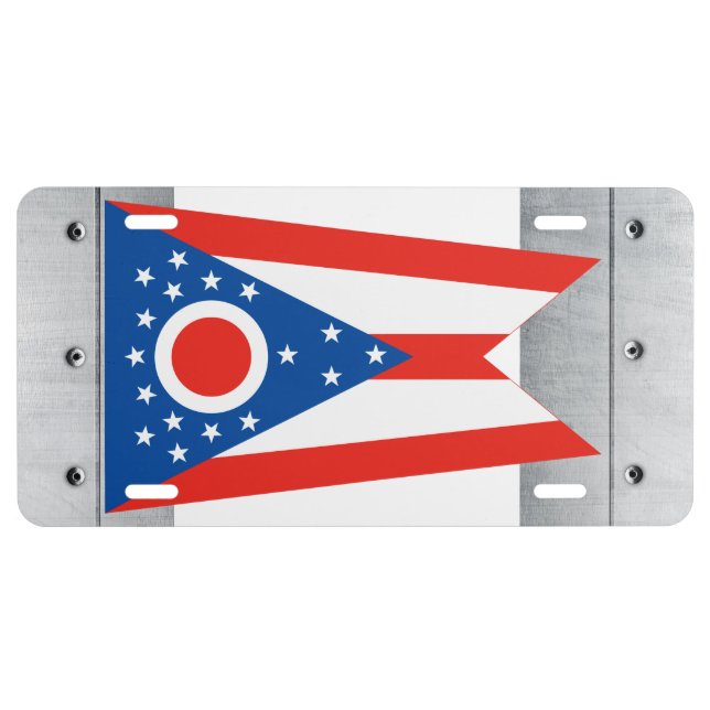 OHIO Flag - License Plate (Front)