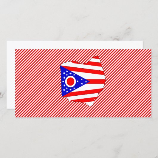Ohio Flag Map (Front/Back)