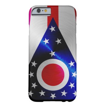 Ohio Flag; Metal-look Iphone 6 Case by FlagWare at Zazzle