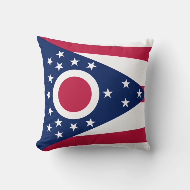 Ohio Flag pillow (Front)