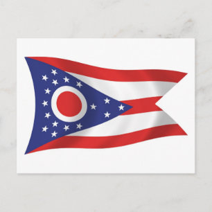 Ohio Flag Postcard