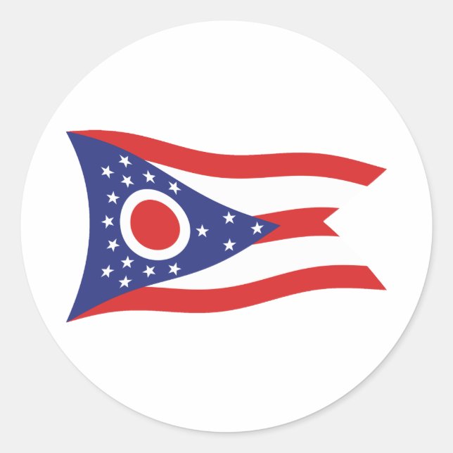 Ohio Flag Sticker (Front)