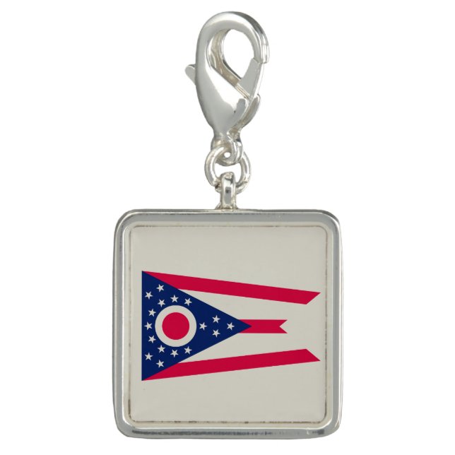 Ohio Flag: The Buckeye State Banner Charm (Front)