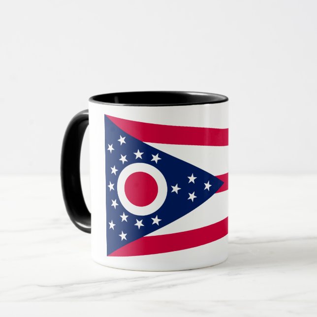 Ohio Flag: The Buckeye State Banner Mug (Front Left)