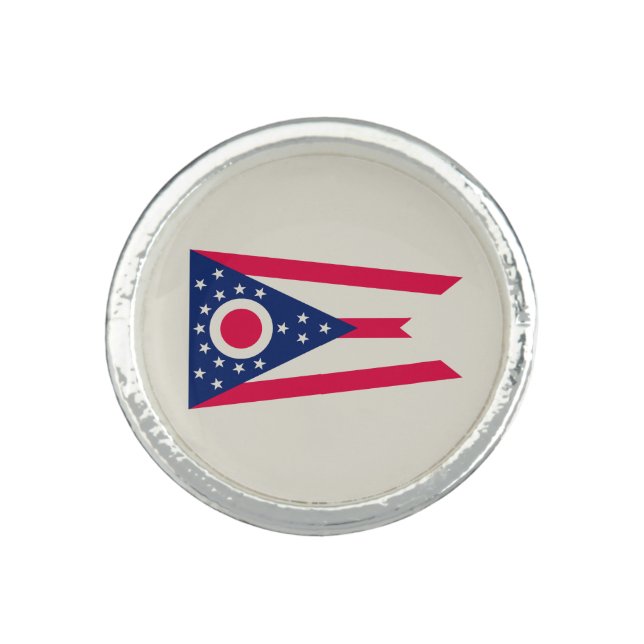 Ohio Flag: The Buckeye State Banner Ring (Front)