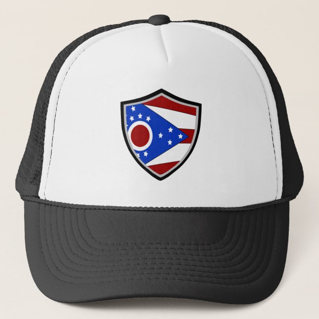 Ohio flag trucker hat (Front)