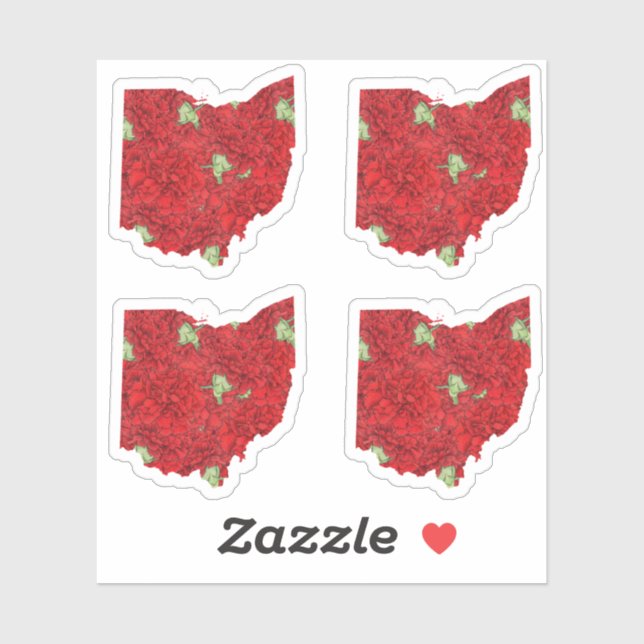 Ohio Flower Sticker (Sheet)