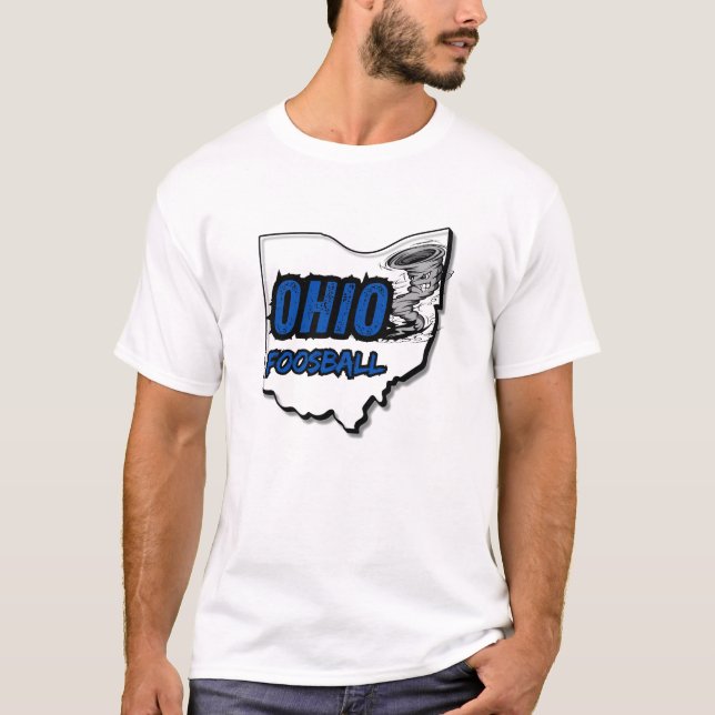 Ohio Foosball Tornado T-Shirt - Dark Blue (Front)