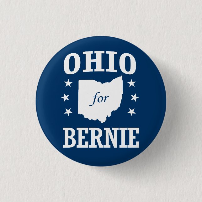 OHIO FOR BERNIE SANDERS BUTTON (Front)
