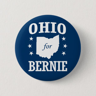 OHIO FOR BERNIE SANDERS PINBACK BUTTON