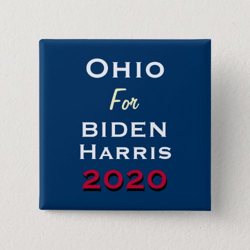 OHIO For BIDEN HARRIS 2020 Campaign Button