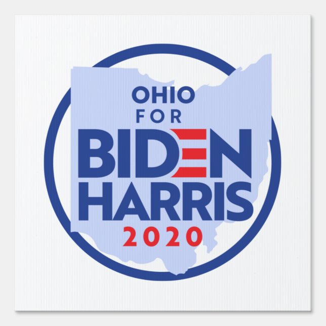 Ohio For Biden Harris Sign (Front)