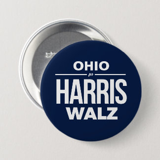 Ohio for Harris Walz Button