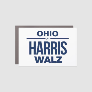 Ohio for Harris Walz Car Magnet