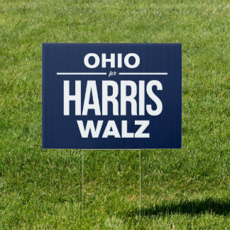 Ohio for Harris Walz Sign