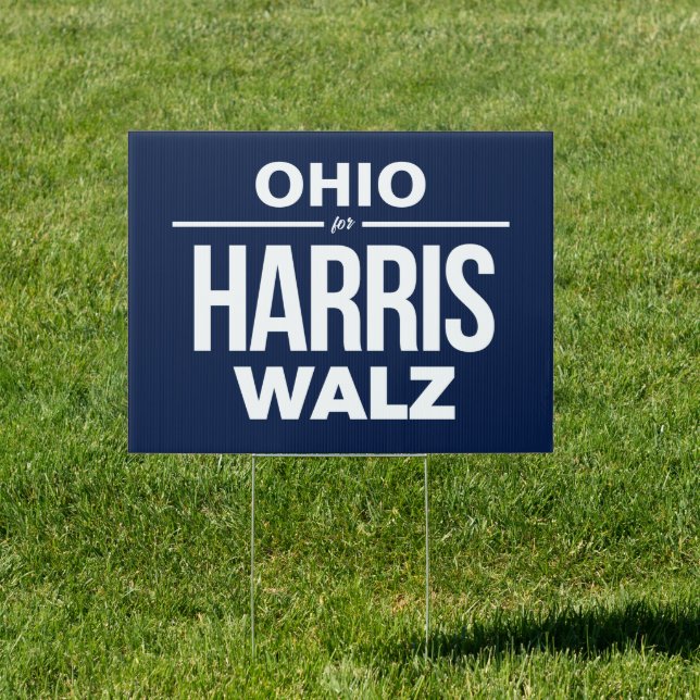 Ohio for Harris Walz Sign (Insitu)