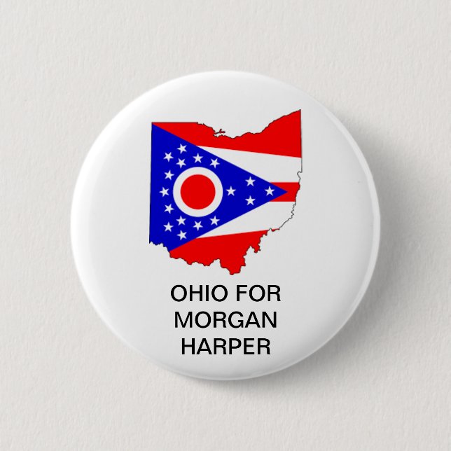 OHIO for MORGAN HARPER SENATE Button (Front)