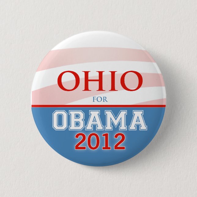OHIO for Obama 2012 Button (Front)
