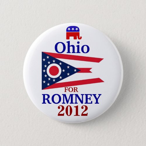 Ohio for Romney 2012 Pinback Button