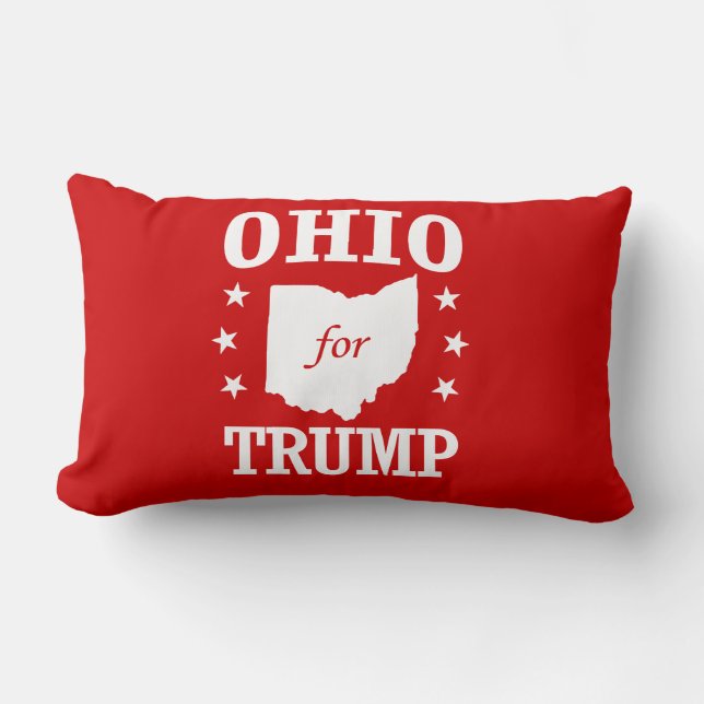 OHIO FOR TRUMP LUMBAR PILLOW (Front)
