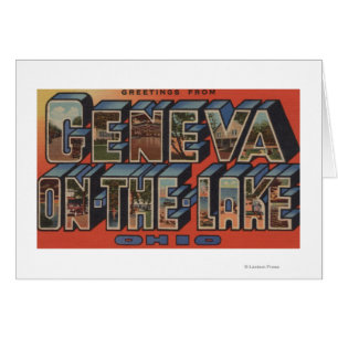 Ohio - Geneva-on-the-Lake - Large Letter Scenes Cards