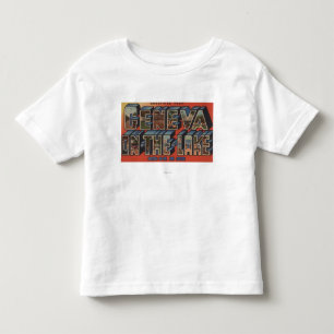 Ohio - Geneva-on-the-Lake - Large Letter Scenes Toddler T-shirt