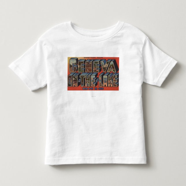 Ohio - Geneva-on-the-Lake - Large Letter Scenes Toddler T-shirt (Front)