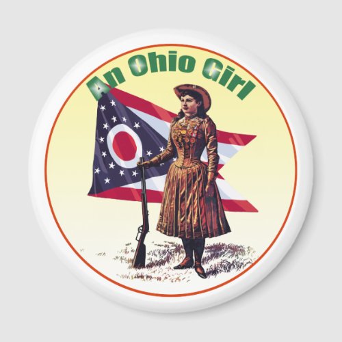 Ohio Girl Annie Oakley Magnet