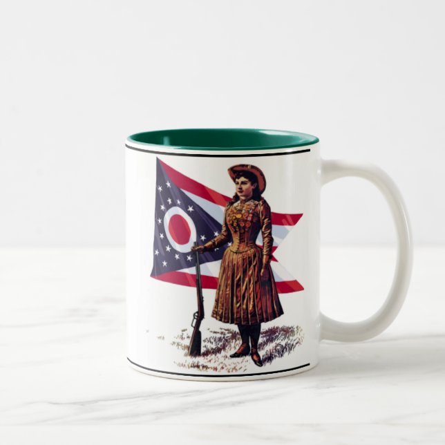Ohio Girl, Annie Oakley Two-Tone Coffee Mug (Right)