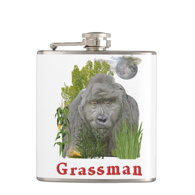 Ohio grass man flask (Front)