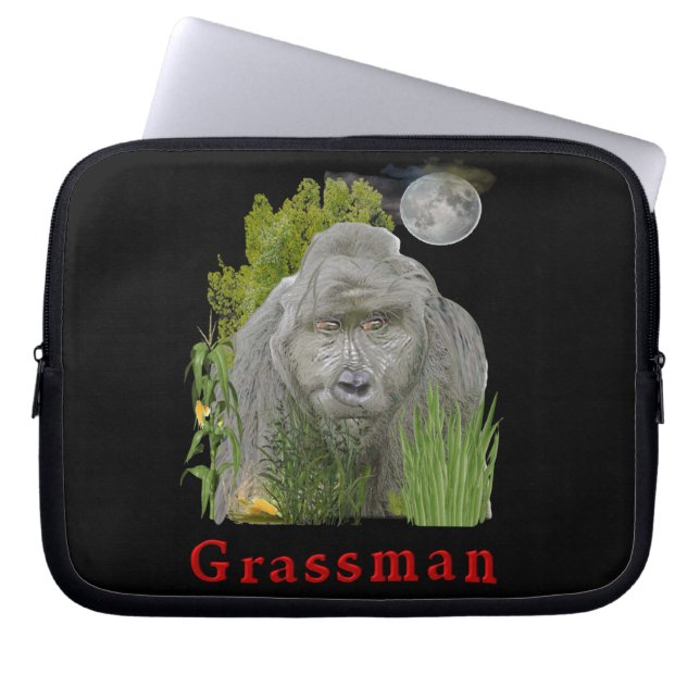 Ohio grass man laptop sleeve (Front)