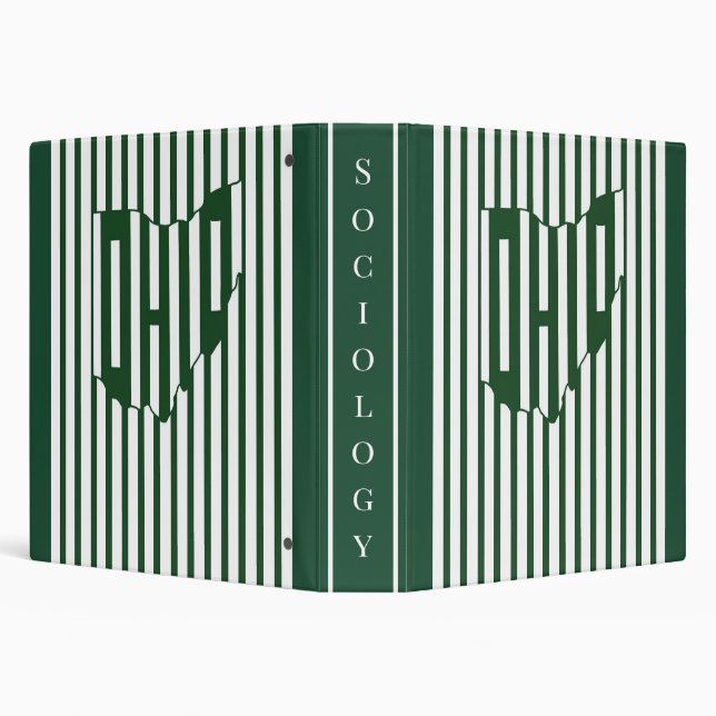 Ohio Green Stripe 3 Ring Binder (Background)