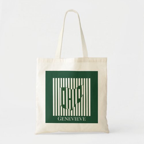 Ohio Green Stripe Tote Bag
