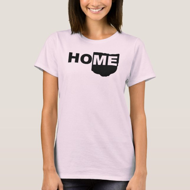 Ohio Home Away From State T-Shirt (Front)
