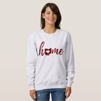 Ohio Home Buffalo Check State Heart Sweatshirt