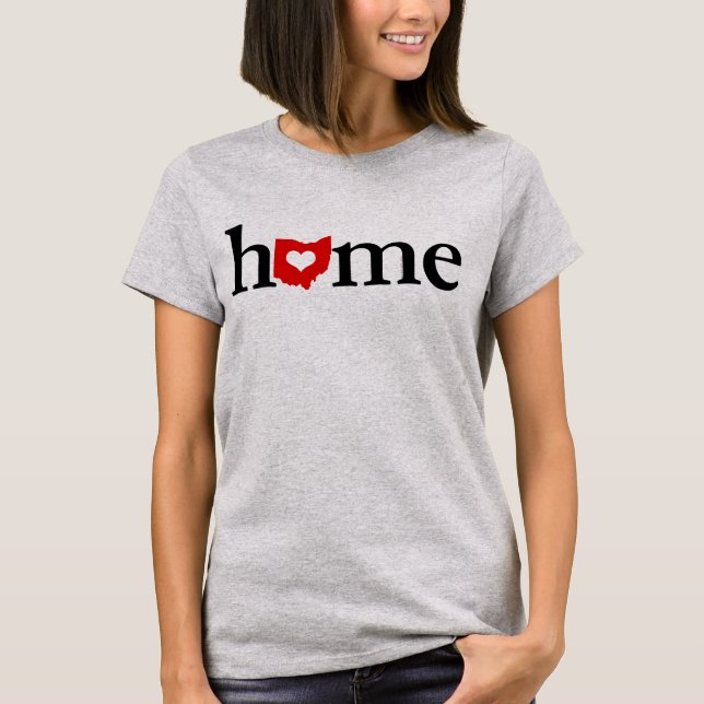Ohio Home Heart Love T-Shirt (Front)
