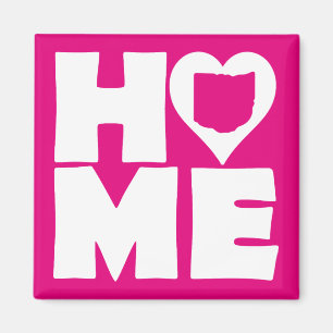 Ohio Home Heart State Fridge Magnet
