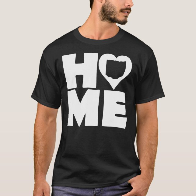 Ohio Home Heart State T-Shirt Tees (Front)