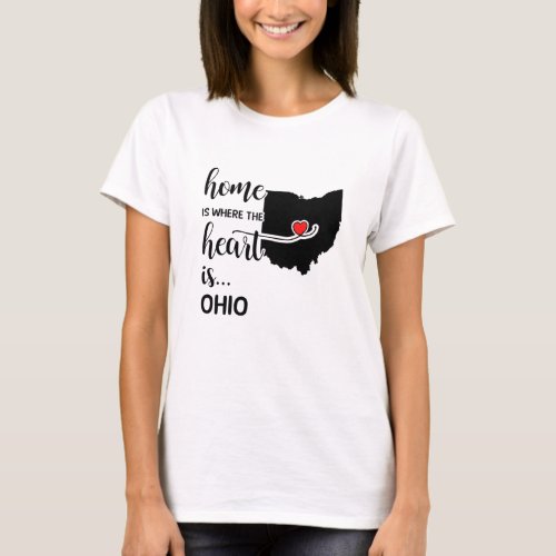 Ohio home is where the heart is T_Shirt