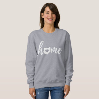 Ohio Home Love Script State Heart Sweatshirt